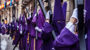 Die Prozession von Seman Santa während Ostern, Madrid