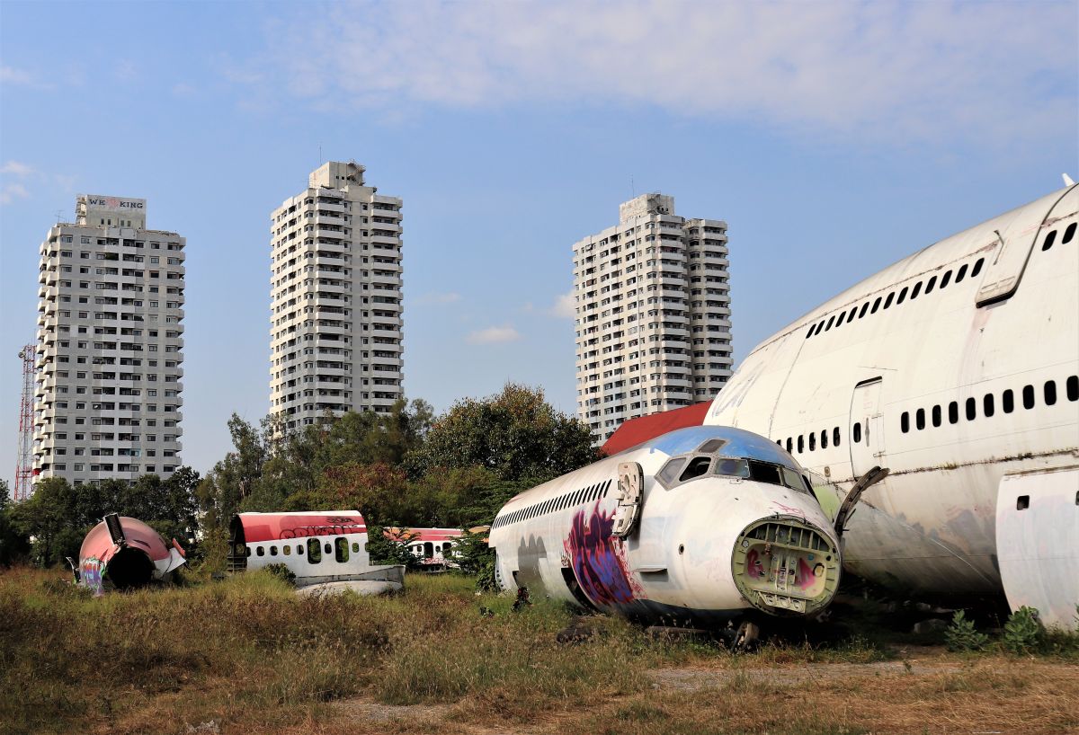 Flugzeugfriedhof in Bangkok