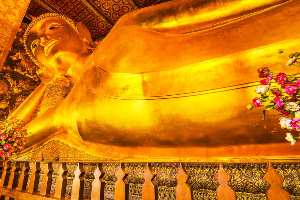 Vat Pho, der Tempel des lügneren Buddha in Bangkok.