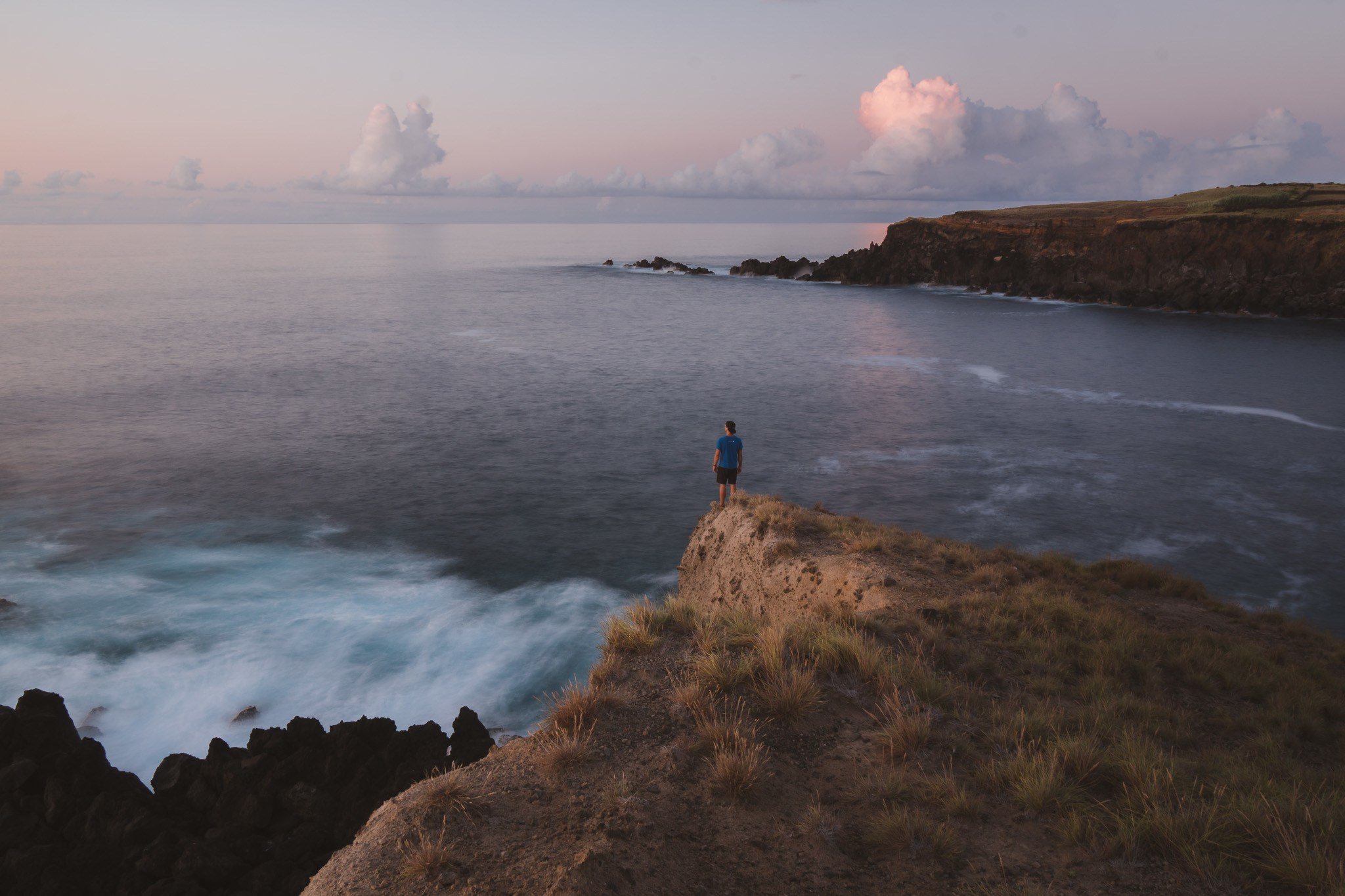 Sonnenuntergang beim Reisen zu den Azoren