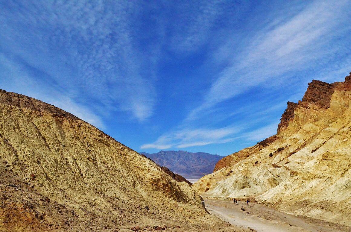 Gower Gulch Loop Trail ist die beste Kampagne für Aussichten im Nationalpark des Death Valley
