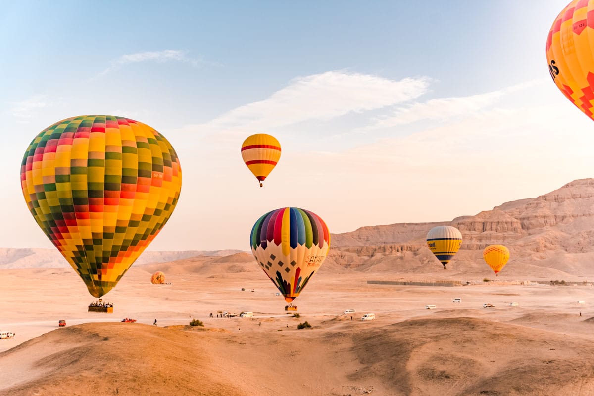 Flüge in einem Ballon im Kings Valley - Luxor