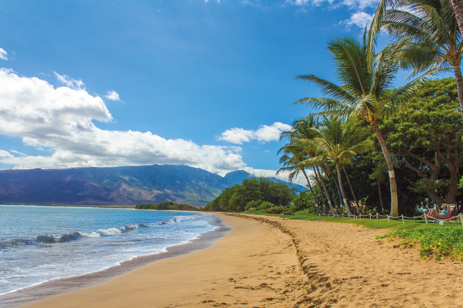 Strand in Kihei - Kihey - wo ich für das Nachtleben auf Maui bleiben kann