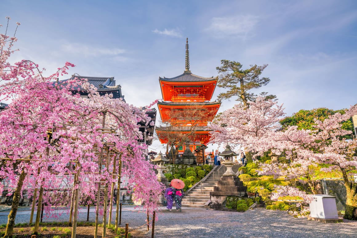 Tempel von Kiyomizu-Dera Kyoto