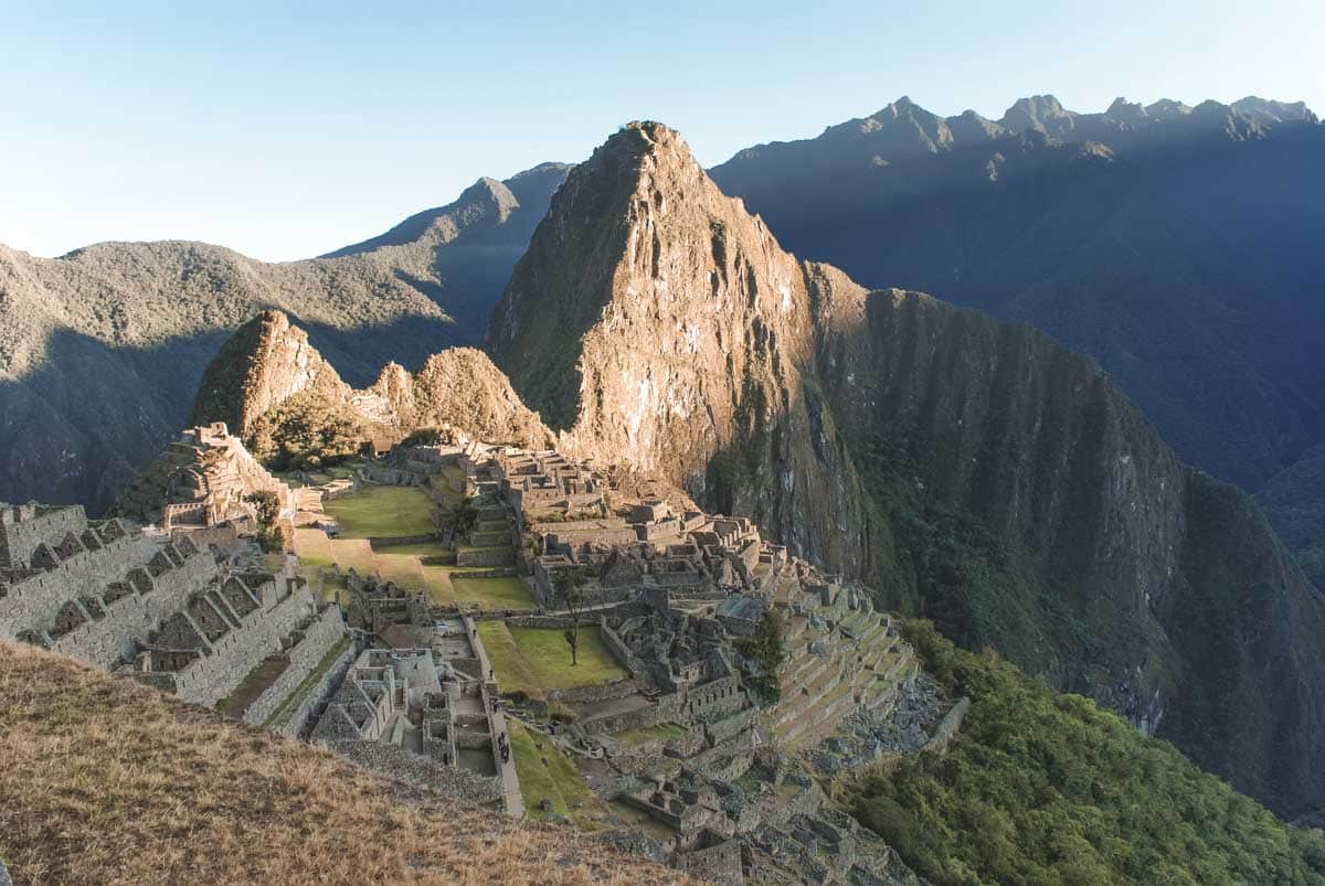 Machu-Picchu bei Sonnenaufgang