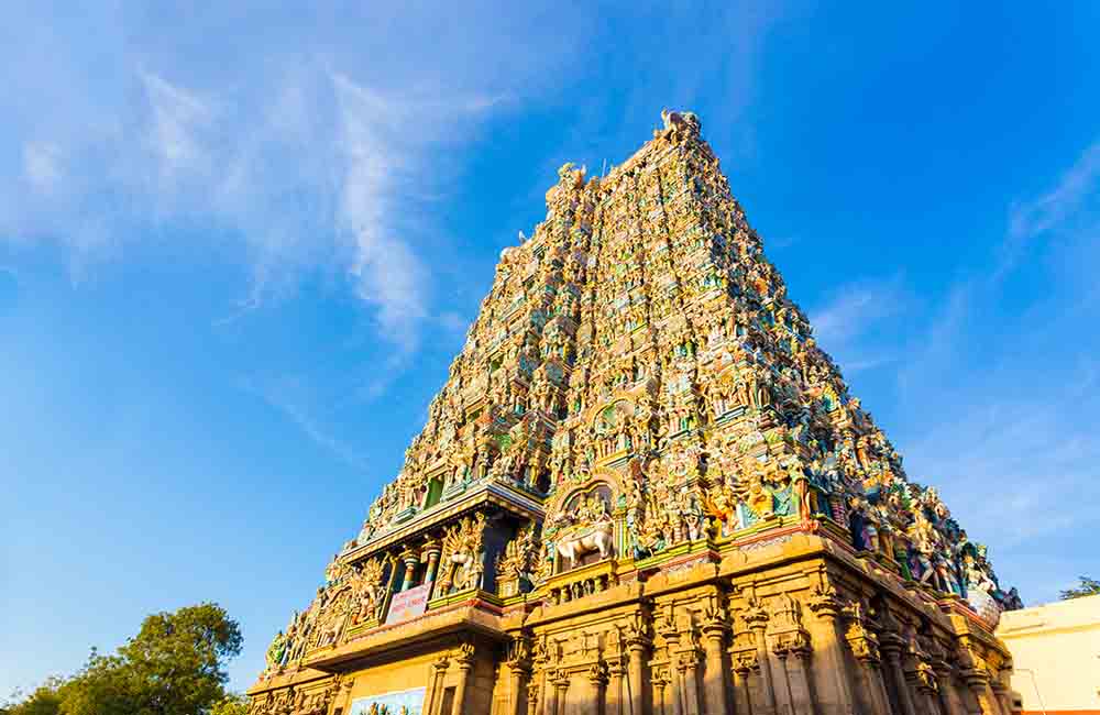 Minaksh i-Tempel Amman in Madurai