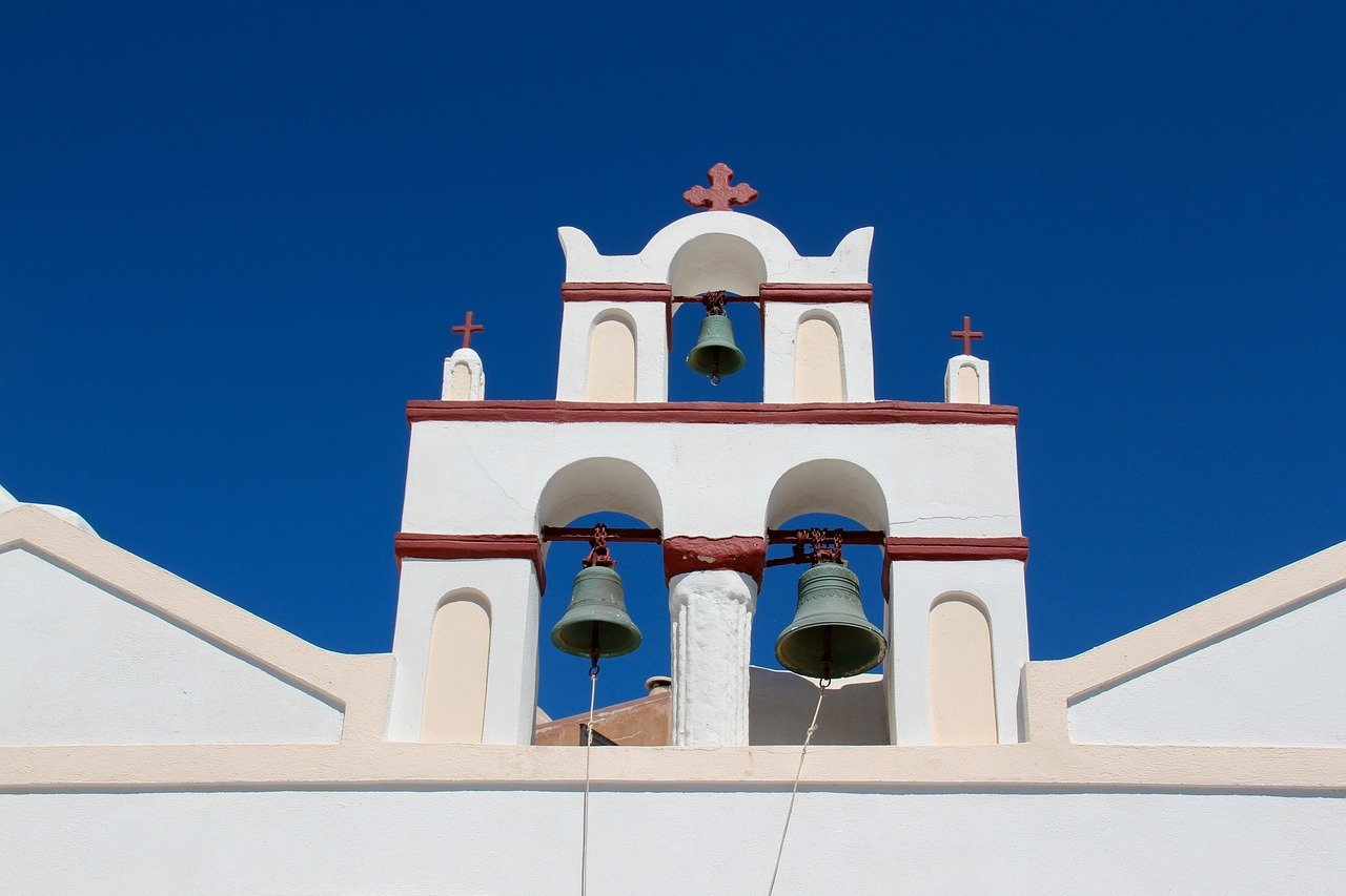 Santorini drei Fira Bells