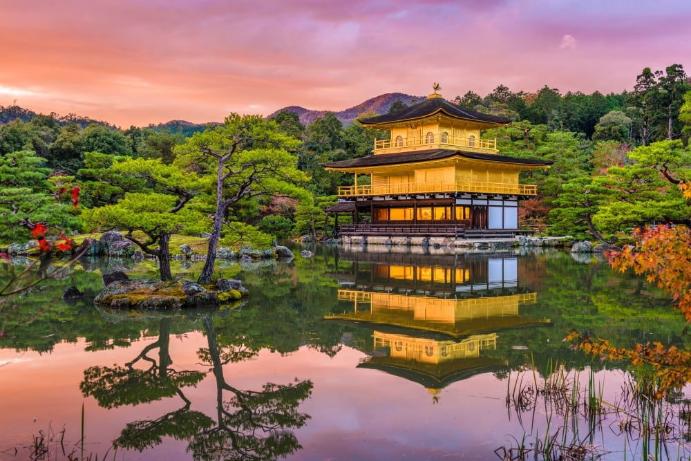 Tempel in Kyoto, der beeindruckend aussieht