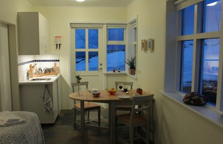 Studio am Meer mit einem Hydromassag e-Badezimmer, Island