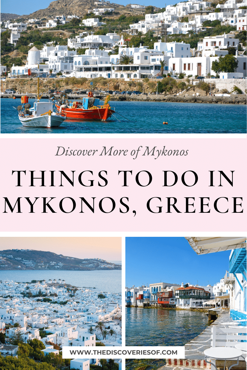 Unternehmungen auf Mykonos, Griechenland