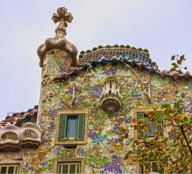 Gebäude im Gaud i-Stil in Barcelona