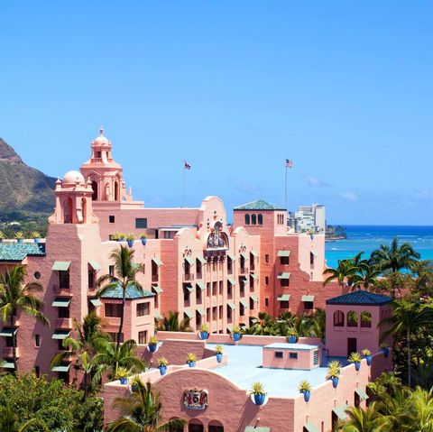 Die besten rosa Hotels Royal Hawaiian Veranda