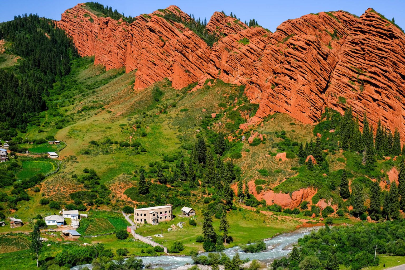 Jeti Oguz die besten Orte in Kirgisistan