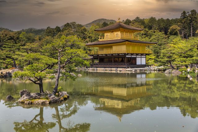 Japan Kyoto Tempel von Kinkaku DZI
