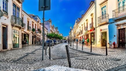 Die Straßen von Tavira-Algarve-Portugal