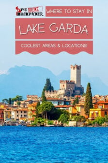 Pinterest-Bild „Wo übernachten am Gardasee“.